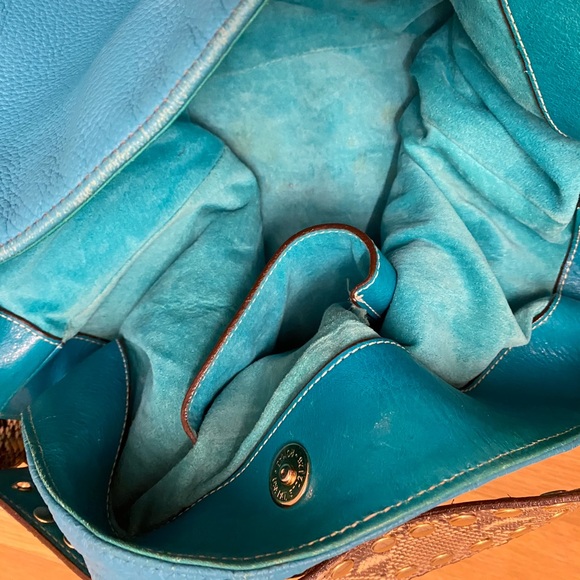 BE & D Turquoise and Snake Hobo - Picture 6 of 6